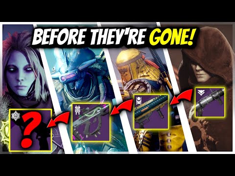 MUST HAVE Unique Weapons! - Get Them Before They Go! - Witch Queen Prep - Destiny 2