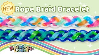 NEW Rope Braid Bracelet Rainbow Loom Tutorial by Angelynn (TutorialsByA™) | Intermediate Level
