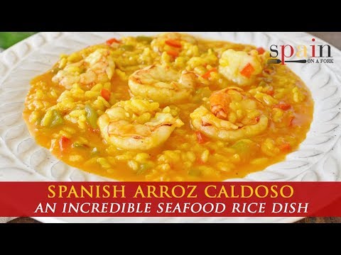 Spanish Arroz Caldoso Recipe with Shrimp