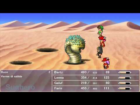 Final Fantasy V [ITA] 15 - il Deserto - BOSS: Verme di Sabbia