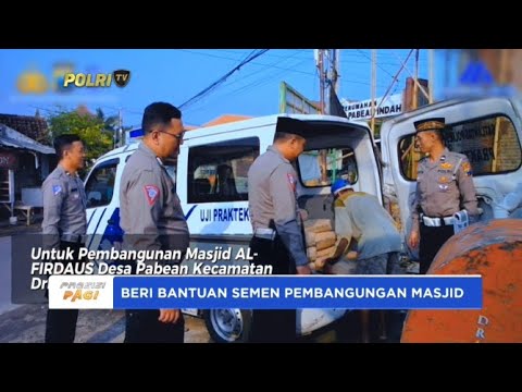BERI BANTUAN SEMEN PEMBANGUNAN MASJID POLRES PROBOLINGGO