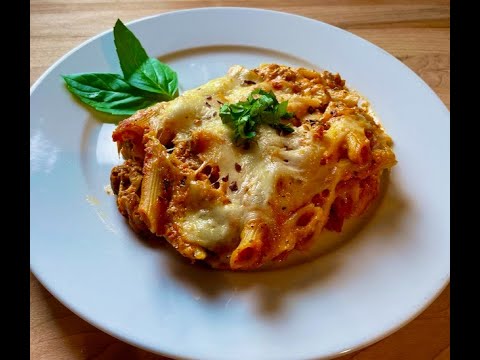 Hearty Baked Ziti With Italian Sausage | Easy Potluck...
