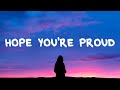 Rachel Grae - Hope You're Proud (Lyrics)