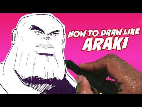 How to draw like Araki | Thanos Jojo's Bizarre Adventure ...
