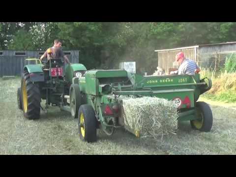 Landb. De Roo - Donk / Van Canneyt - Kleit - John Deere 510 en John Deere 224T
