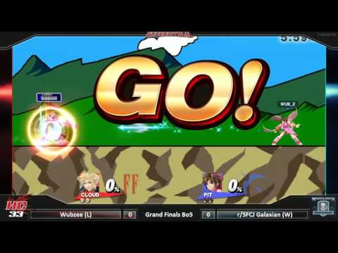 HC33 Sm4sh Grand Finals Bo5: Galaxian (Cloud) vs Wubzee (Pit)