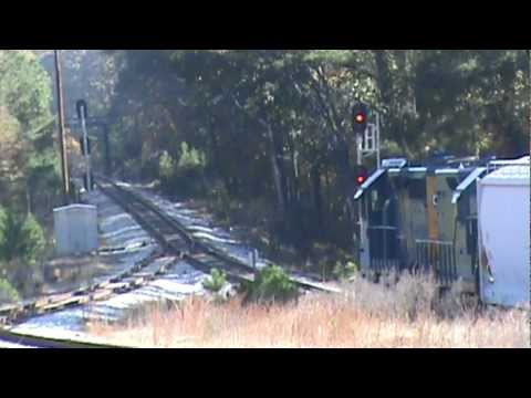 CSX 6936 leads CSX A716-05 at CP Vaughn in Red Oak, GA