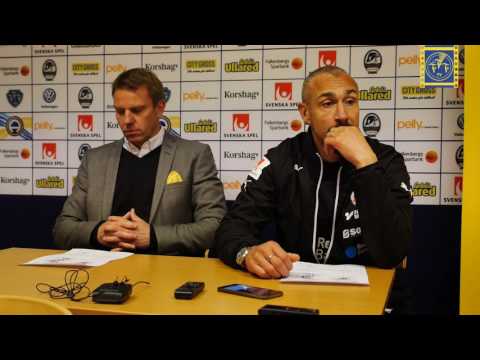 Presskonferens, Falkenbergs FF - Helsingborgs IF, Allsvenskan 2016