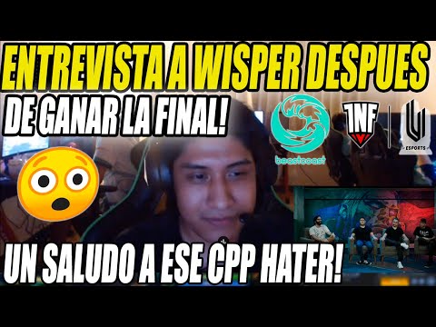 UN CPP LE TIRO HATE?? 😲 WISPER RESPONDIENDO DESPUES DE HABER GANANDO 3-0!!  | DOTA 2