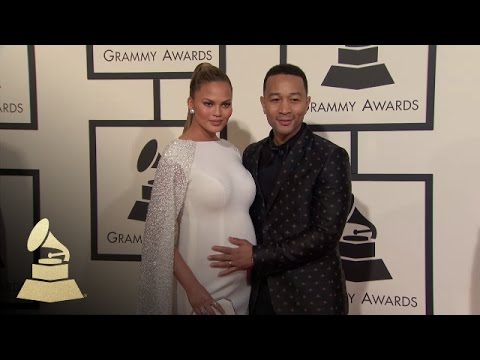 John Legend and Chrissy Teigen | Fashion Cam | 58th GRAMMYs