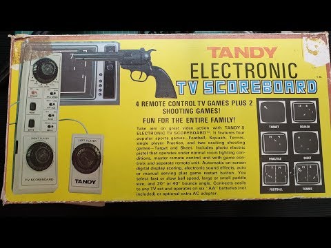 Tandy TV Scoreboard 'Console' from the 70's - a look at, play with and a minor repair.