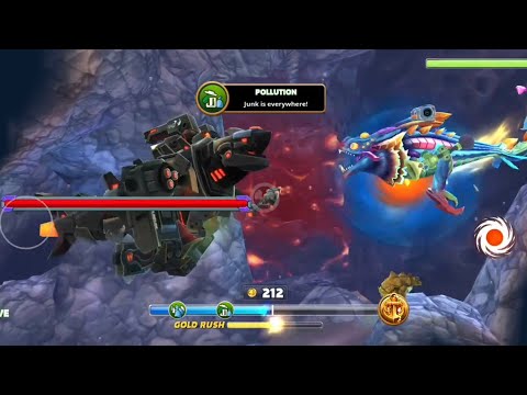 Cosmic Alan vs Black Mecha Sharkjira, Big Megalodon