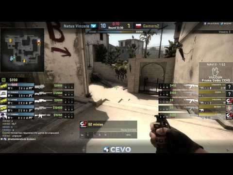 Natus Vincere vs Gamers2 Game 2 (CEVO-P CS:GO Season 7) - Helium & Launders
