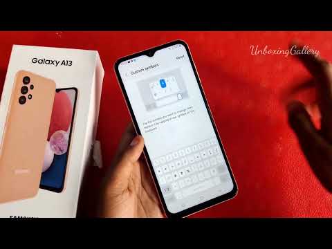 How to Customize Symbols on Samsung Keyboard on Samsung Galaxy A13 Android Phone
