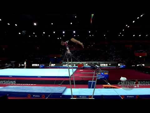 WINTHER Emilie (DEN) - 2019 Artistic Worlds, Stuttgart (GER) - Qualifications Uneven Bars