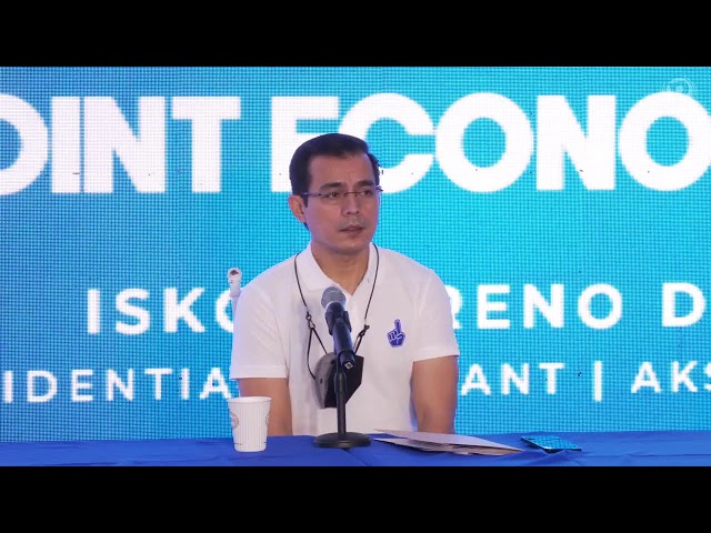 Isko presents economic platform: More loans for businesses, ‘clear’ pandemic plan