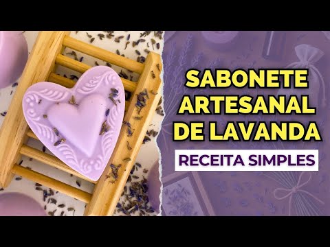 Simple LAVENDER HANDMADE SOAP for beginners