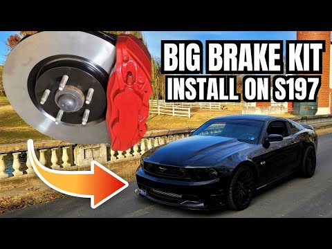 S197 Mustang GT Big Brake Install - How to convert S550 4 Piston & Brembo 6 Piston Calipers to S197