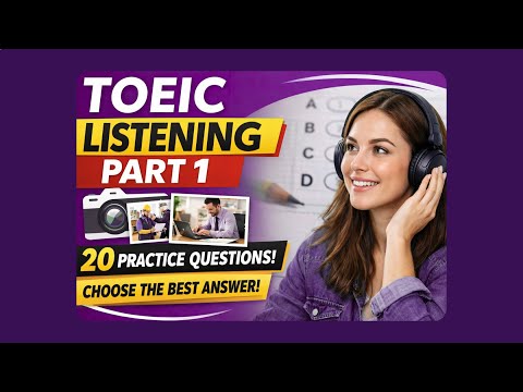 TOEIC Listening Part 1 - 20 Photograph Exercise (2026)