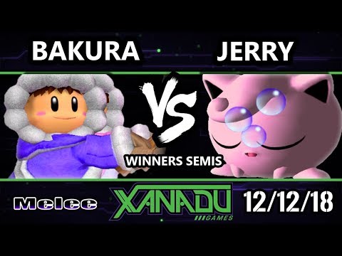 S@X 280 SSBM -  Bakura (Ice Climbers, Luigi) Vs.  Jerry (Jigglypuff) - Smash Melee Winners Semis
