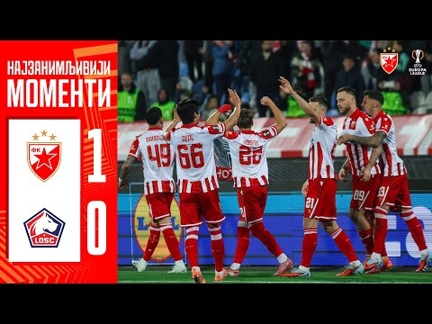 Црвена звезда - Лил 1:0, најбољи моменти