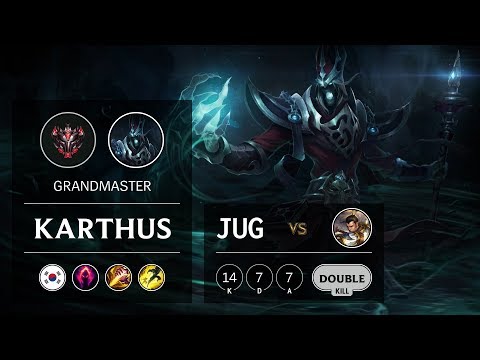 Karthus Jungle vs Xin Zhao - KR Grandmaster Patch 9.12