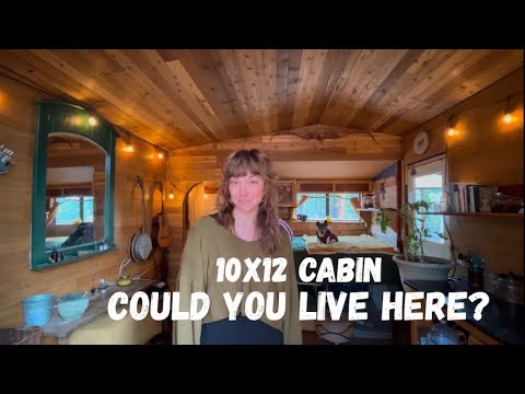 Could You REALLY Live in this 10x12 CABIN Off The Grid?