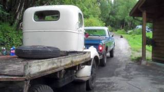 1946 Chevy 2 Ton Cab Over Engine First Start in Years after Head Rebuild