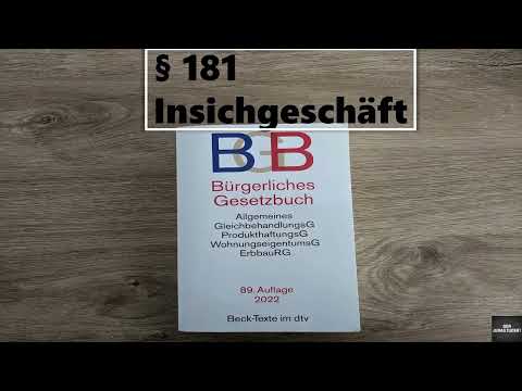 Insichgeschäft § 181 BGB