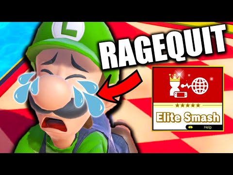 MAKING SALTY PEOPLE RAGE-QUIT ON ELITE SMASH!