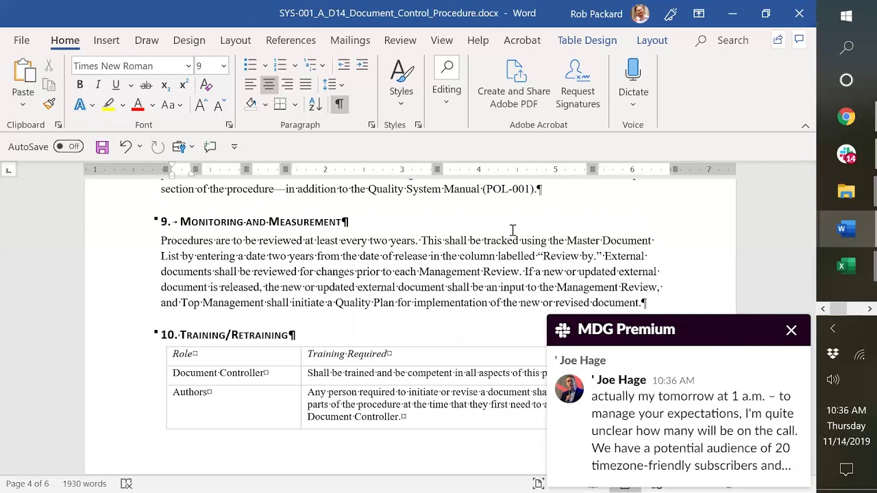 SYS-001 Document Control Procedure