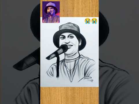 how to draw Zubeen Garg 😭😥 #shorts #drawing #art #zubeengarg