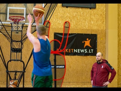 Pasijusk NBA žaidėju – išbandyk kamuolių šaudyklę!