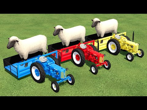 TRANSPORT OF COLORS ! BIG SHEEP TRASPORTING with ZETOR TRACTORS ! Farming Simulator 22