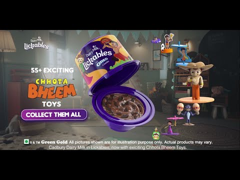 Cadbury Dairy Milk in Lickables | Chhota Bheem Toy Range (In Telugu)