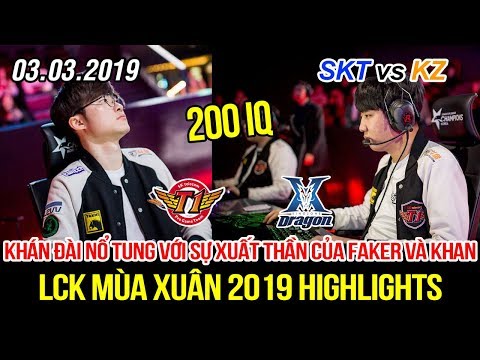 [LCK 2019] SKT vs KZ Game 1 Highlights | Faker Leblanc, Khan Jayce siêu phẩm khiến khán đài bùng nổ
