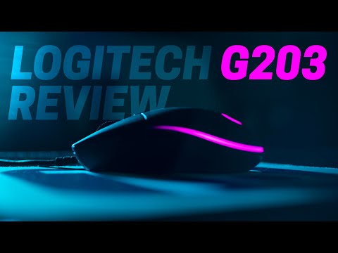 Pelė žaidimams Logitech G203 Lightsync RGB, Lilac video