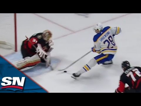Sabres' Zemgus Girgensons Gets Sprung On Breakaway And Makes Slick Move To Beat Anton Forsberg