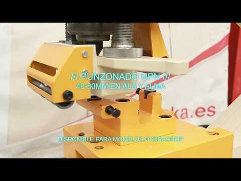 Punzonado en ala y alma en perfiles de 40 a 80 - Geka