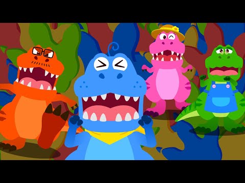 Tyrannosaurus-Rex Family🦖🌋 | Nursery Rhymes | Sing Along | Kids Songs | Lotty Friends