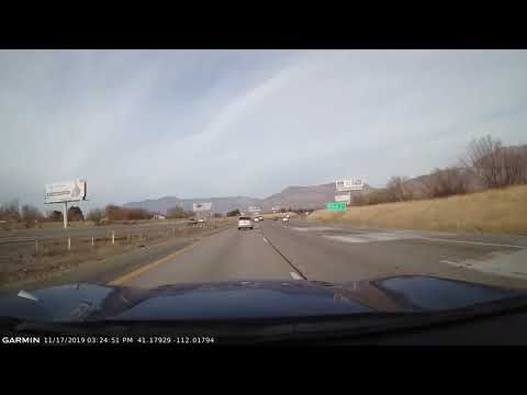 Dash Cam Captures The Moment A Plane Crashes Through A Billboard In Utah