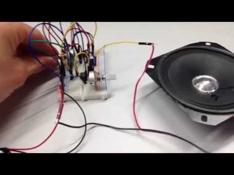 A short clip from a synth-circuit