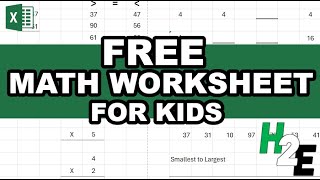 Free Math Worksheet for Elementary School