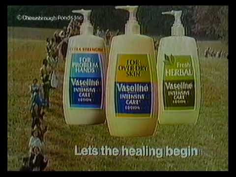 Vaseline Intensive Care Lotion Commercial - (Vaseline) Lets the Healing Begin - 1979