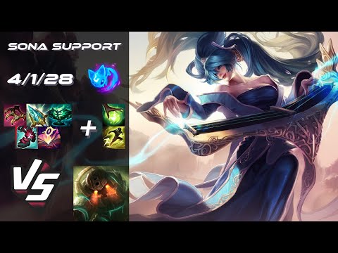 SUPPORT Sona vs Nautilus - EU Grandmaster Patch 25.S2.4