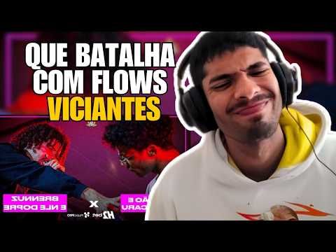 REACT - (MUITO FLOW) TONHÃO E MANDACARU X BRENNUZ E NLE DOPRE |  BATALHA DA ALDEIA (BATALHA DE RIMA)