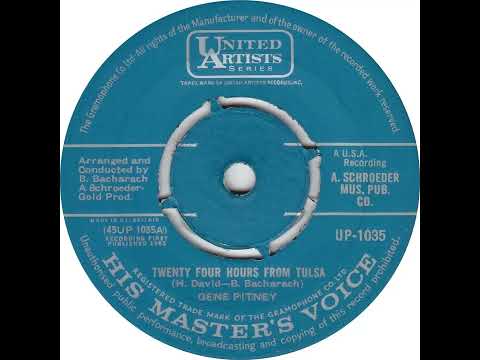 UK New Entry 1963 (263) Gene Pitney - Twenty Four Hours From Tulsa