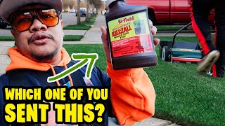 Our PRE-SPRING LAWN is better 99.9% of homeowners lawns on their best day 💀 WHO BOUGHT ME GLYPHO?!?!