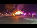 San Diego Police officer dead, another injured after fiery crash in Clairemont Mesa