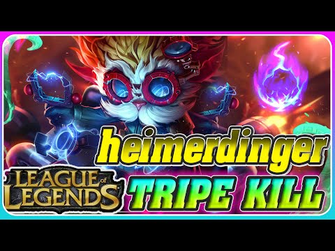 Triple Ki-ll Heimerdinger League of Legends lol 2023 HD